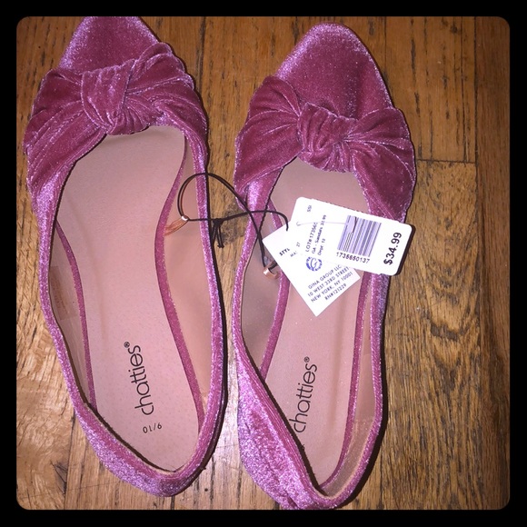 chatties Shoes - 2pairs Pink pointy toe flats 9/10 or 5/6